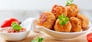 Chicken Balls with Feta Cheese